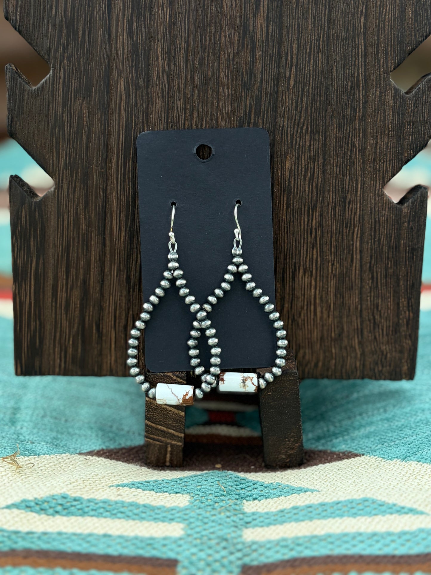 Wild horse pearl earrings
