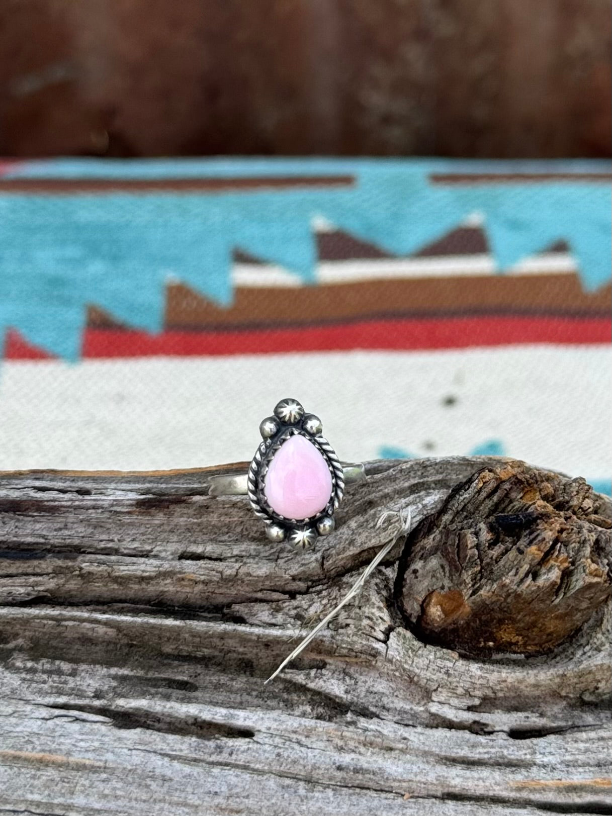 Pink conch ring