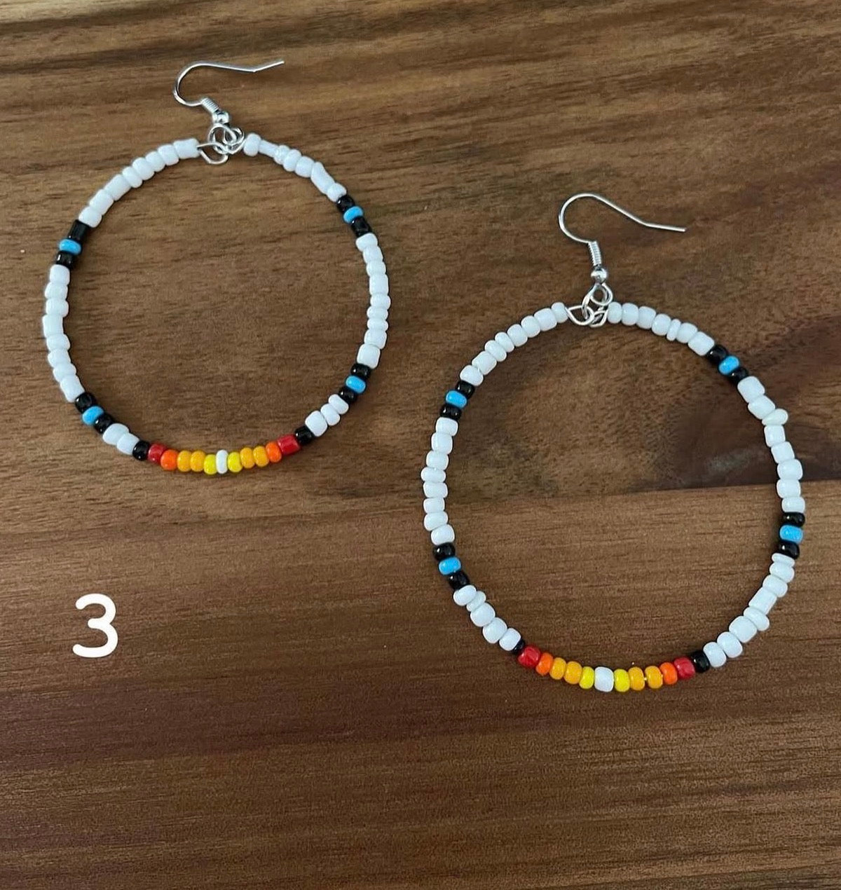 Beaded Hoops