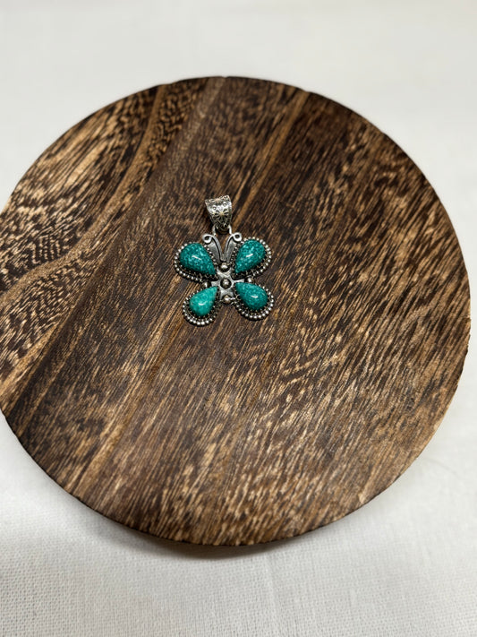 Kingman butterfly pendant