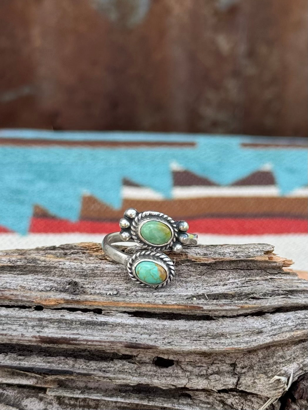 Turquoise bypass ring