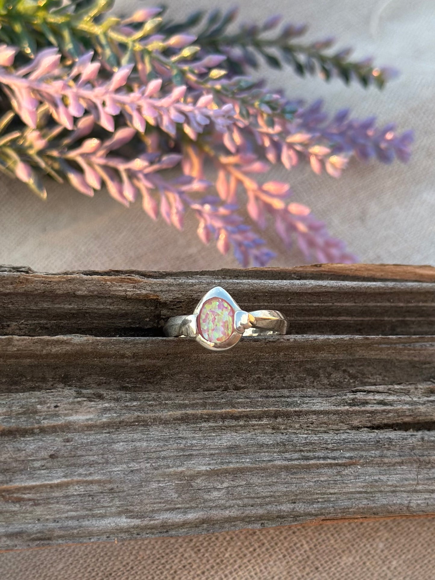 Pink Opal Ring