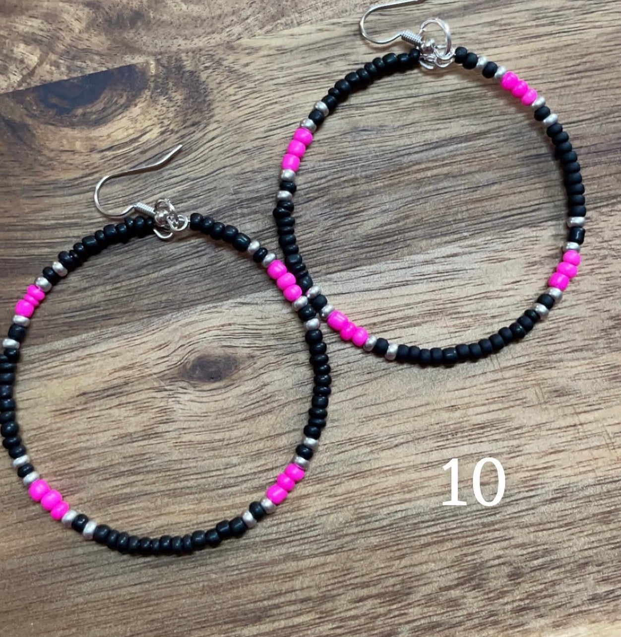 Beaded Hoops