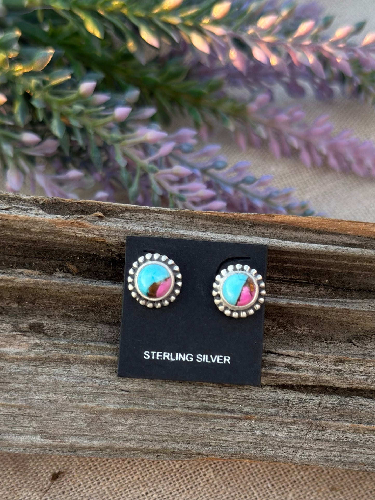 Cotton Candy studs