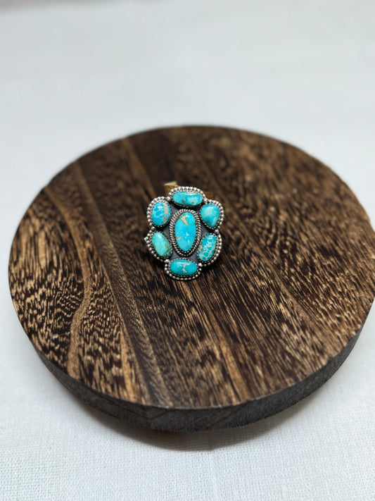 White Water Cluster Ring