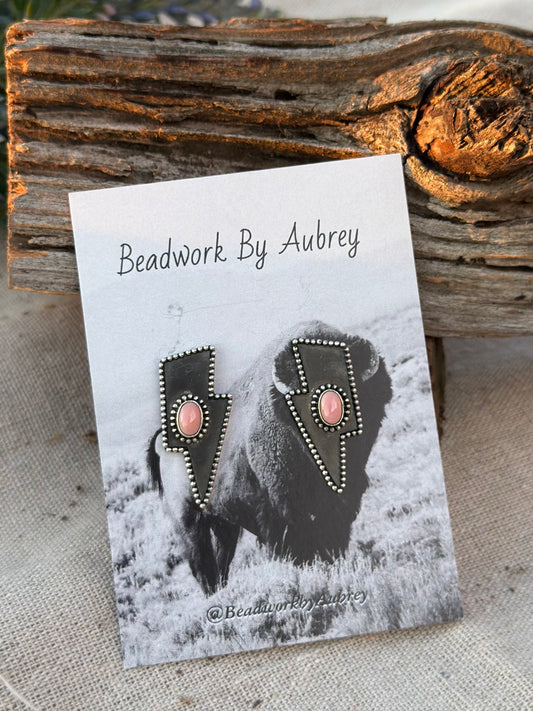 Lightning bolt earrings