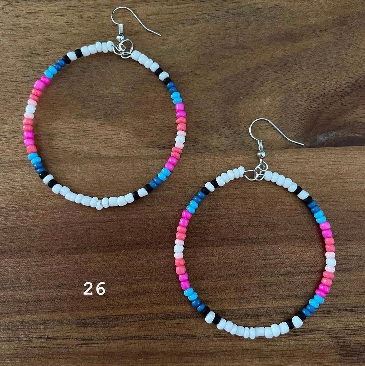 Beaded Hoops