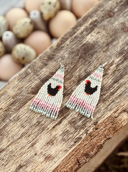 Chicken earrings