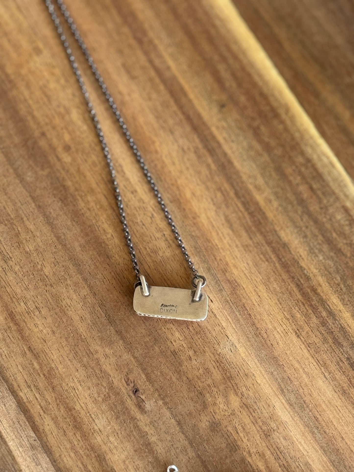 Pink Conch Bar Necklace