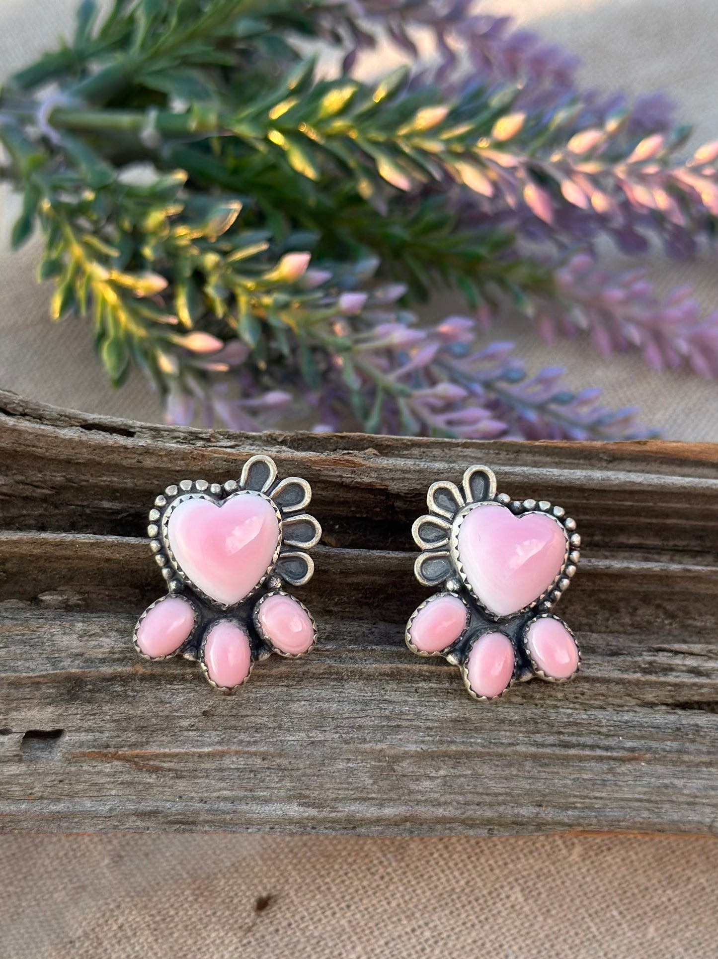Heart Cluster Earrings
