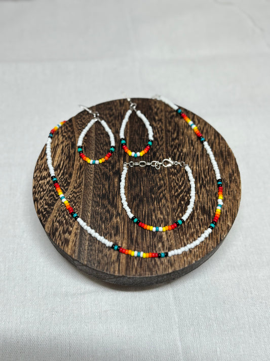 Earrings, Bracelet, & Choker Set