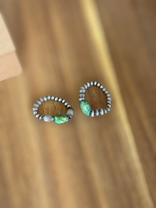 Sonoran gold beaded rings