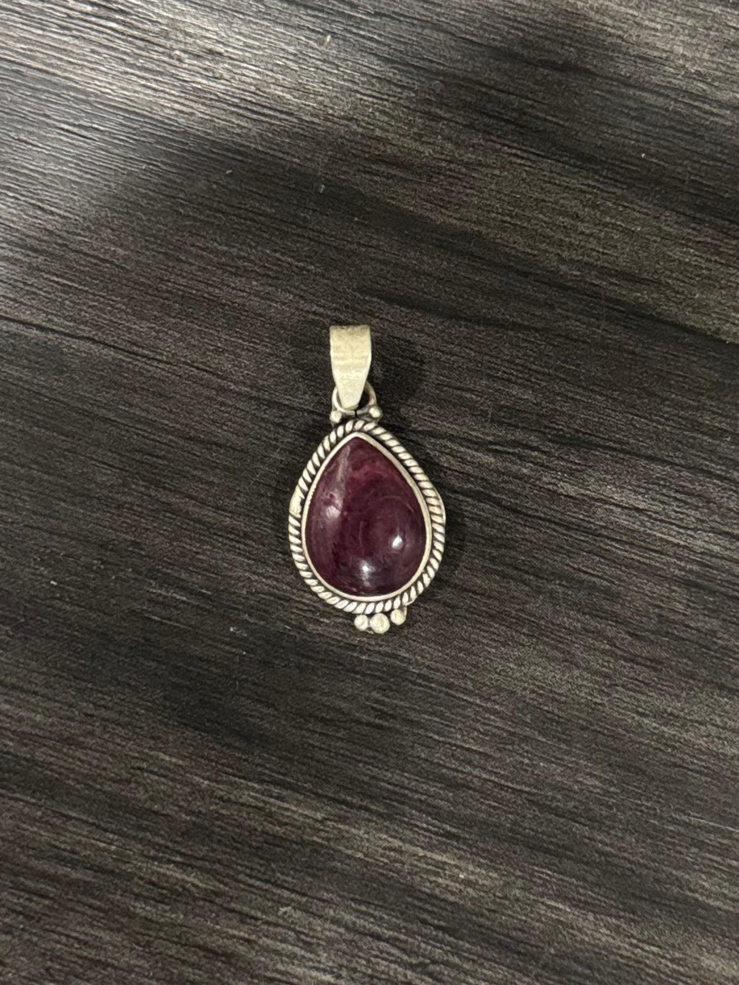 Purple spiny pendant