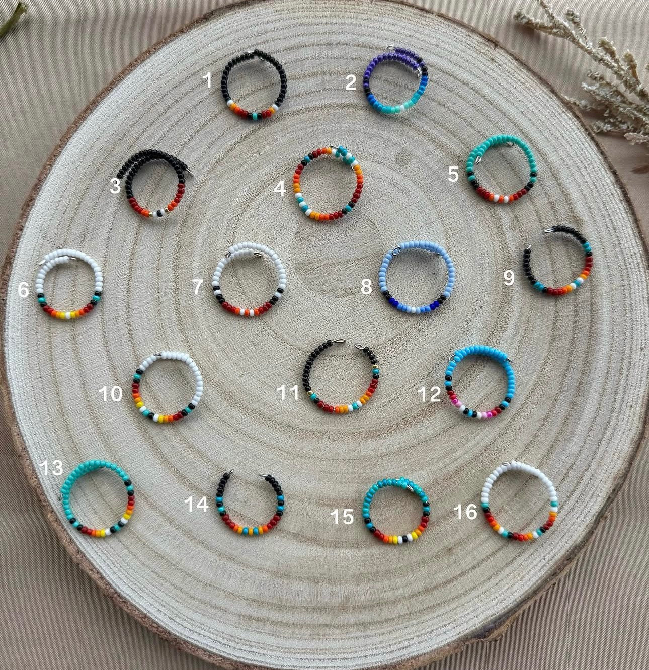 Adjustable Beaded Rings