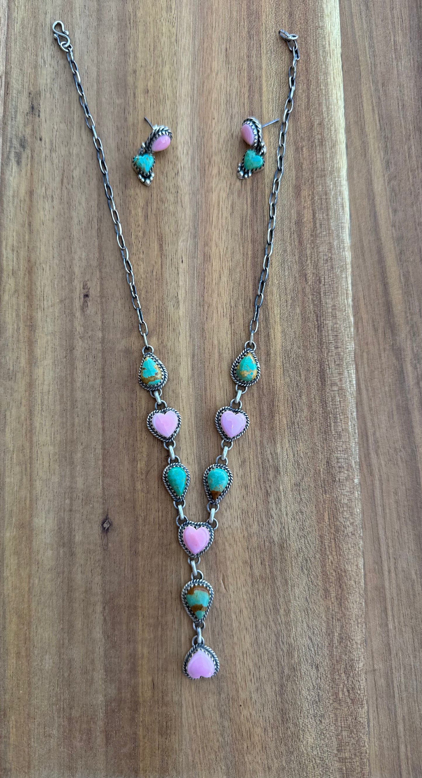 Conch & Turquoise lariat